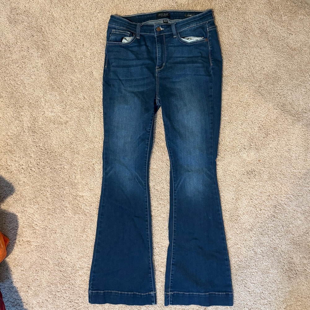Judy Blue Dark Blue Flare Jeans